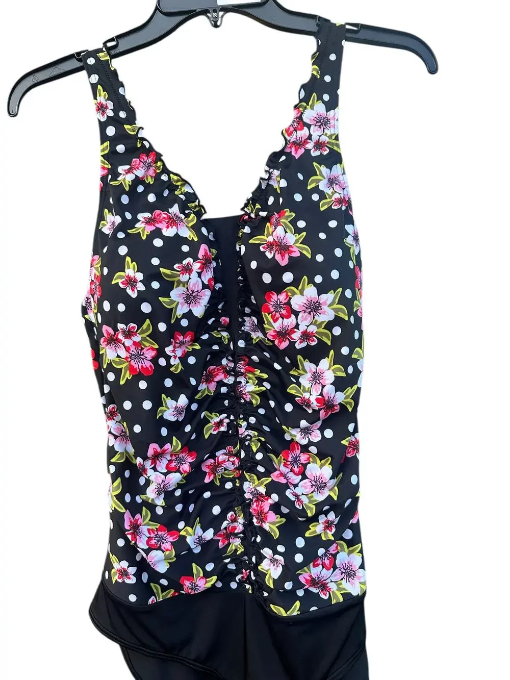 Lascana Venus Black Floral Print Swim Suit – New with Tags – Size 12